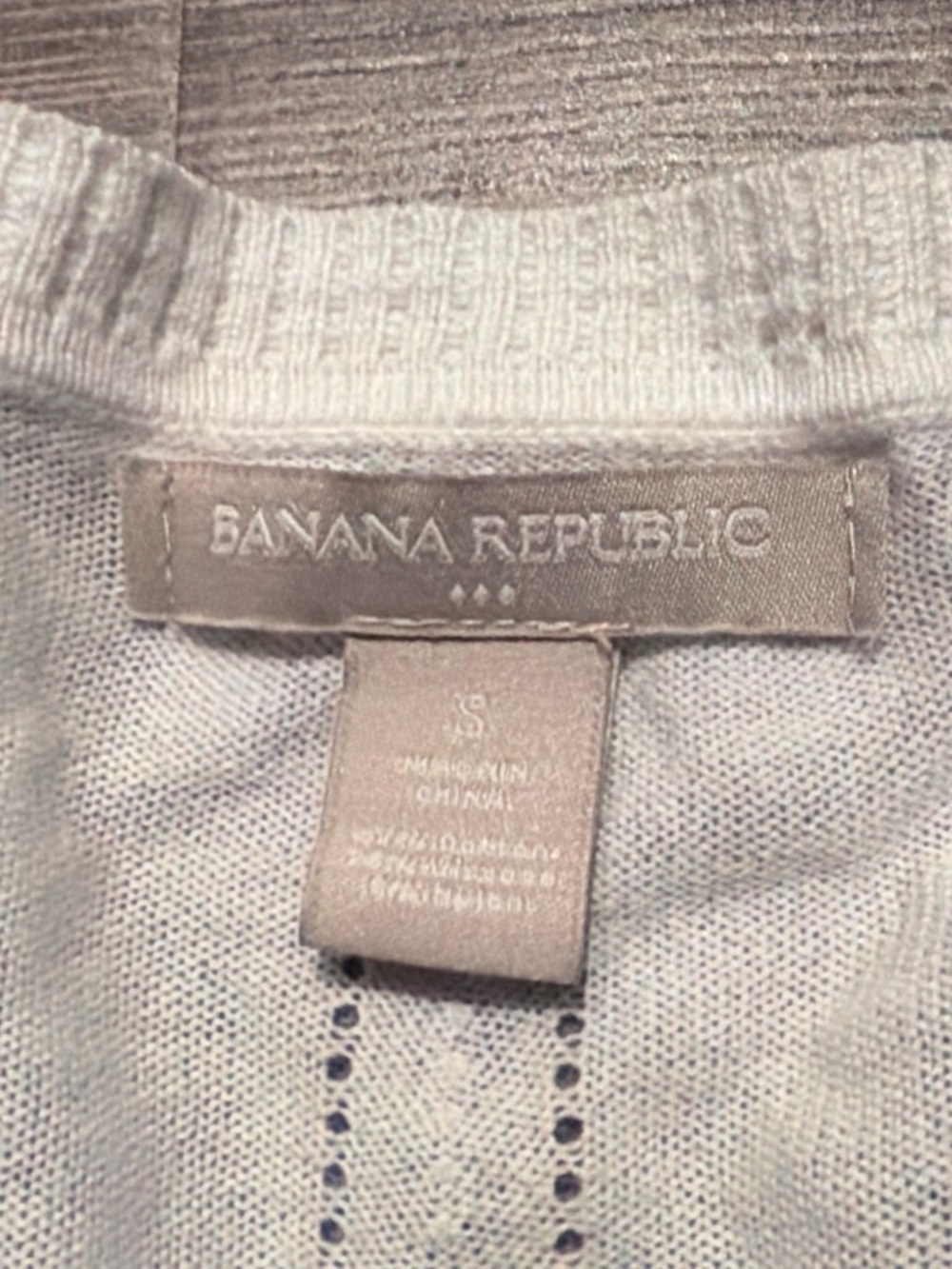 Banana Republic White Button Front Cardigan Lightweight Knit Sweater Small - Picture 2 of 4